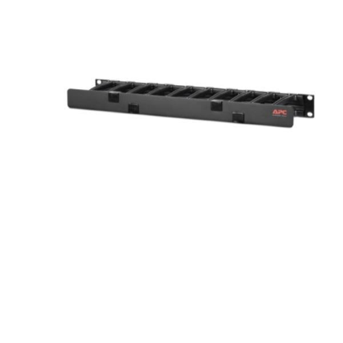 APC Horizontal Cable Manager, 1U x 4' Deep, Single-Sided with Cover